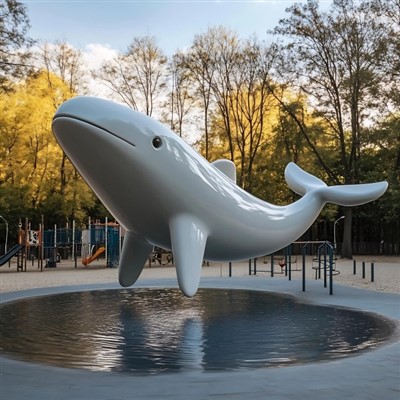 Escultura d'animals marins